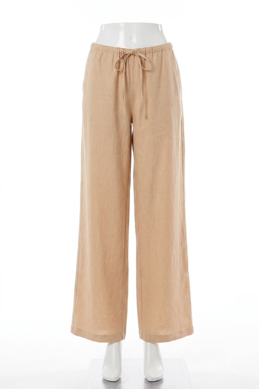 NEW BISHOP + YOUNG positano drawstring pant in golden